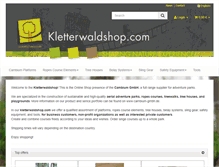 Tablet Screenshot of kletterwaldshop.com